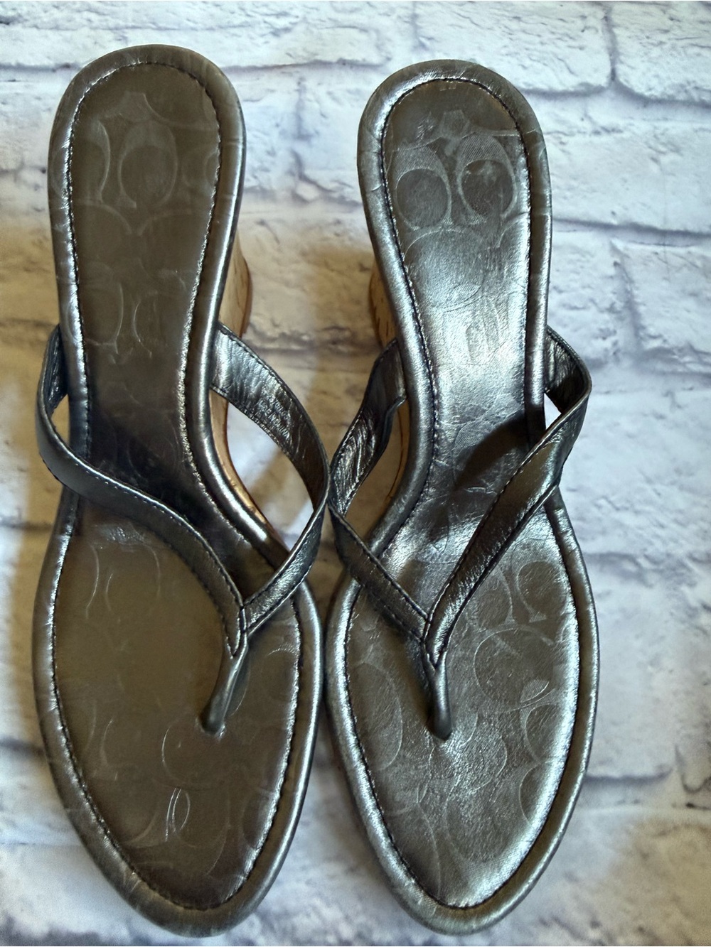 Coach Lannie wedges size 8
